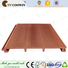 Precio barato respetuoso del medio ambiente exterior de madera decorativa de plástico compuesto revestimiento de la pared exterior WPC panel de pared / revestimiento de la pared